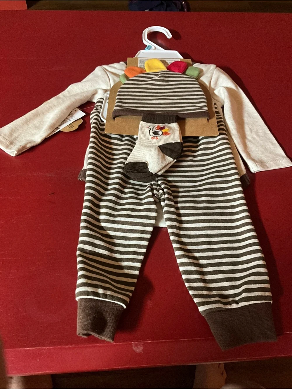 NWT baby essentials size 6 month first Thanksgiving outfit